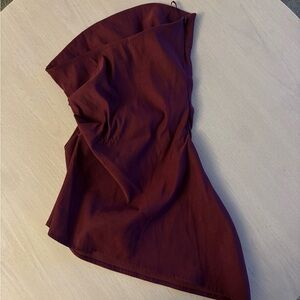 Zara Deep Burgundy asymmetrical top - size M